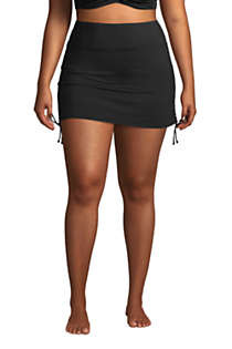 Women's Plus Size Chlorine Resistant Tummy Control Adjustable Swim Skirt Swim Bottoms | Lands' End (US)