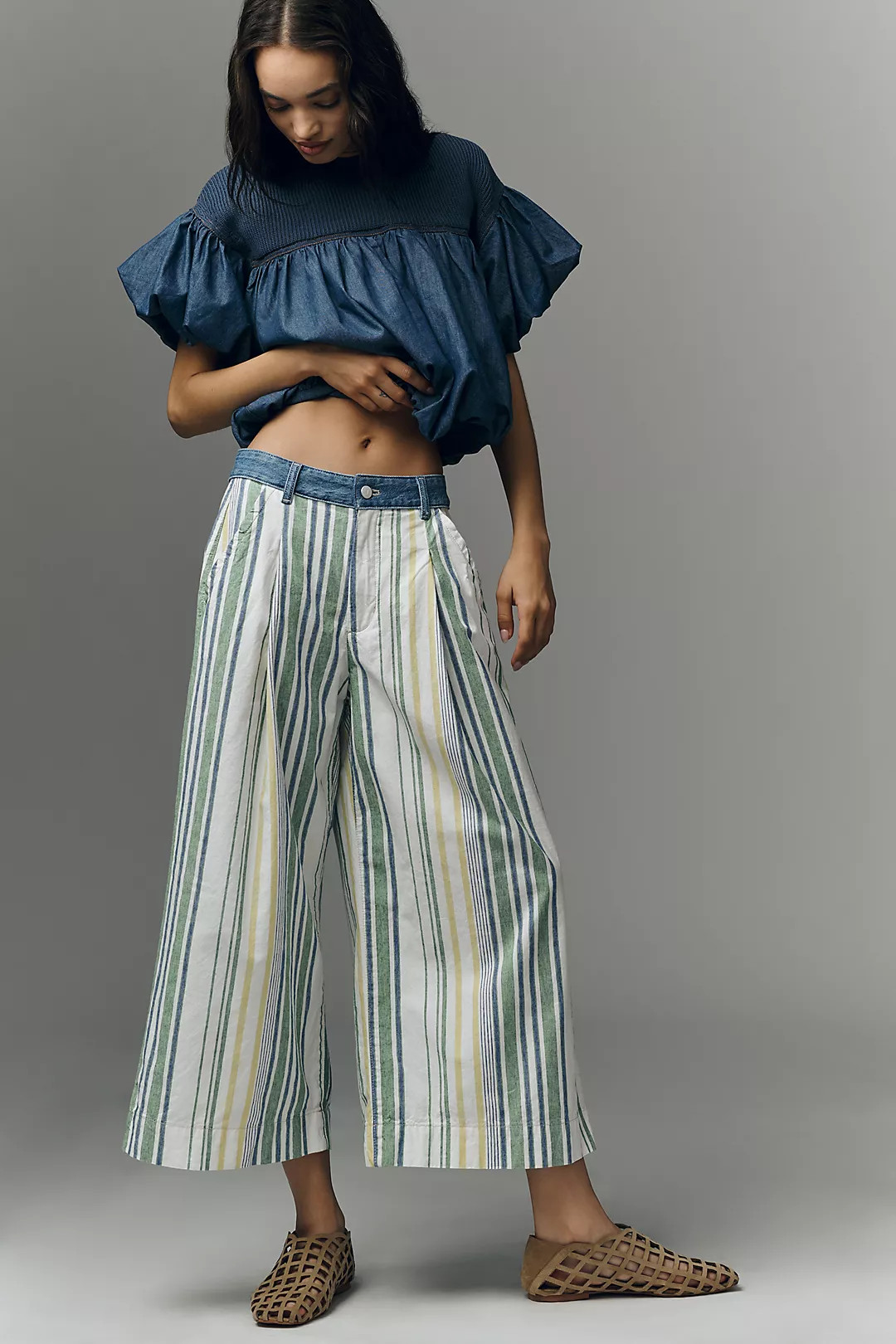 Pilcro Positano Crop Pants | Anthropologie (US)