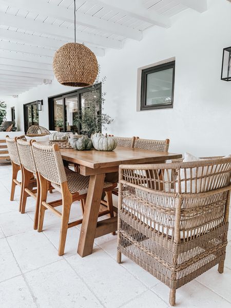 Outdoor dining chairs 🤍 

#LTKhome #LTKSeasonal