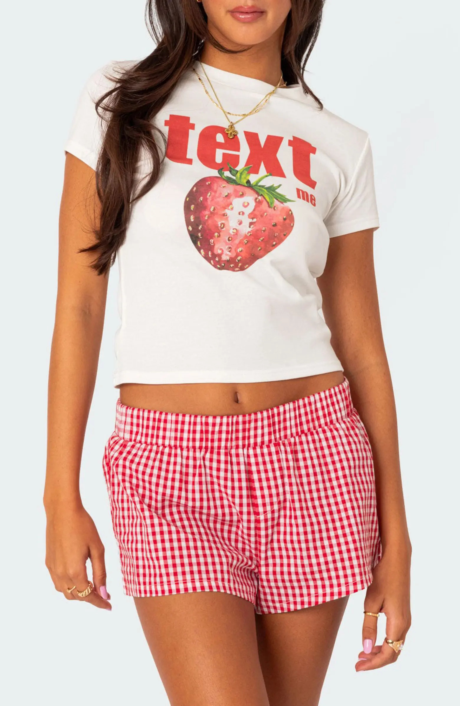 Text Me Strawberry Graphic T-Shirt | Nordstrom