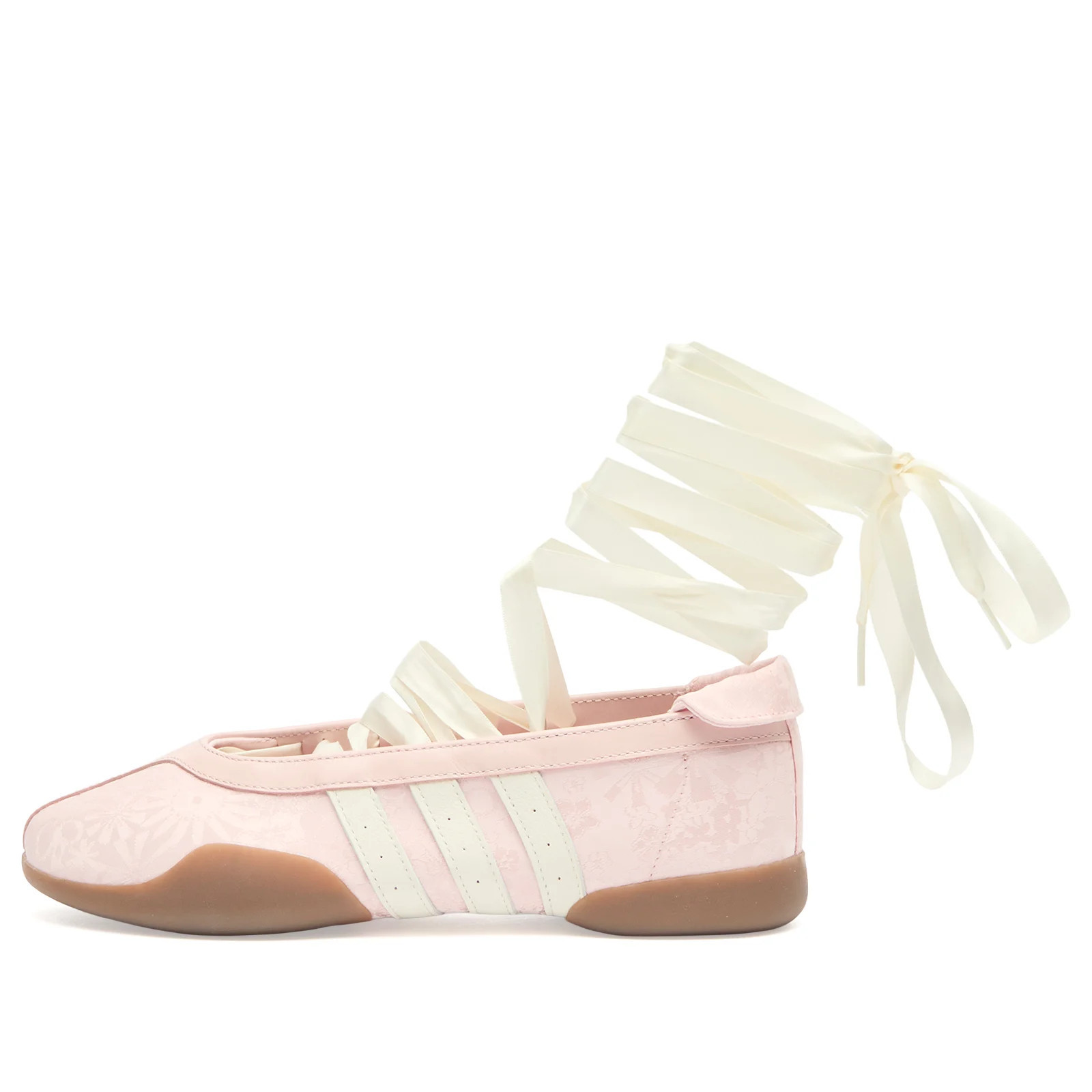 Adidas Women's Taekwondo Mei Ballet Sneakers in Sandy Pink/Off White/Gum, Size UK 5.5 | END. Clothing