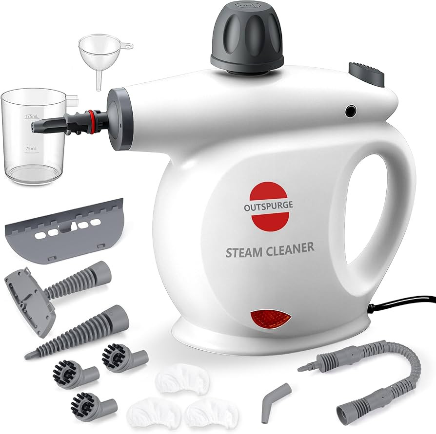 Handheld Steam Cleaner, Pressurized Multi-Surface Steam Shot with 13 Accessories, Safety Lock, St... | Amazon (US)