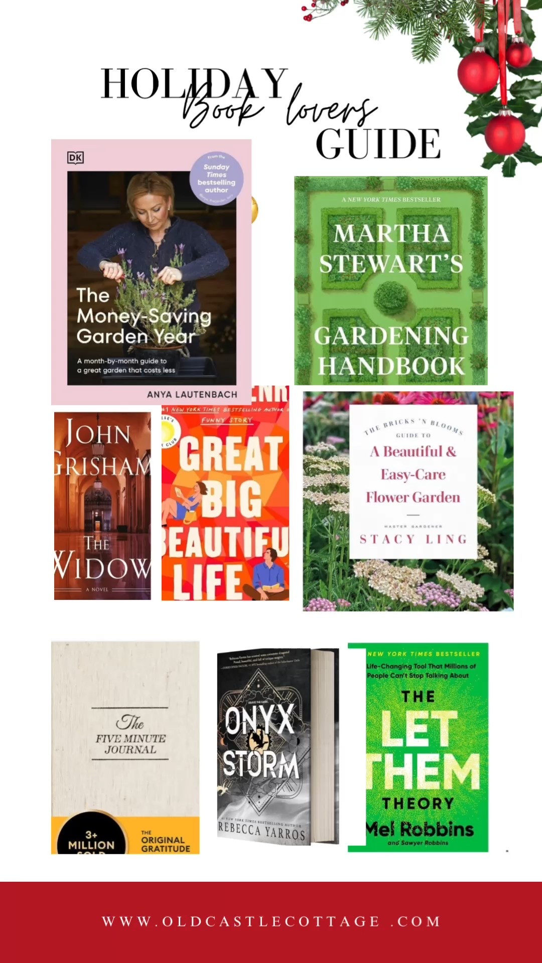 Books I’ve Used, Loved & Recommend — for Gardeners, Cottage Lovers & Cozy Souls 📚🌿
Whether you’re planning your next rose pruning, dreaming about spring bulbs, or cozying up with a rustic novel by the fire — these are the books I reach for again and again. I’ve used many on this shelf to guide my own garden journey and cozy-home lifestyle here at Old Castle Cottage. ⁠
Tap any link in my LTK to shop them — they make wonderful gifts for gardeners, cottage-style home lovers, and anyone who loves a slower, seasonal life.
