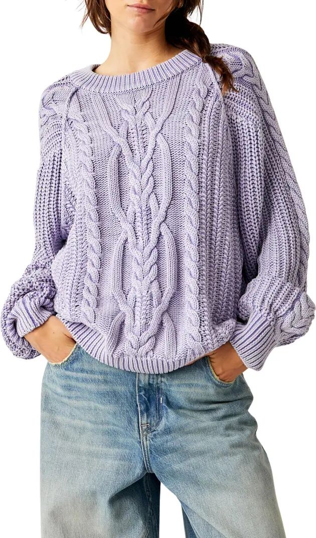 Frankie Cable Cotton Sweater | Nordstrom Rack