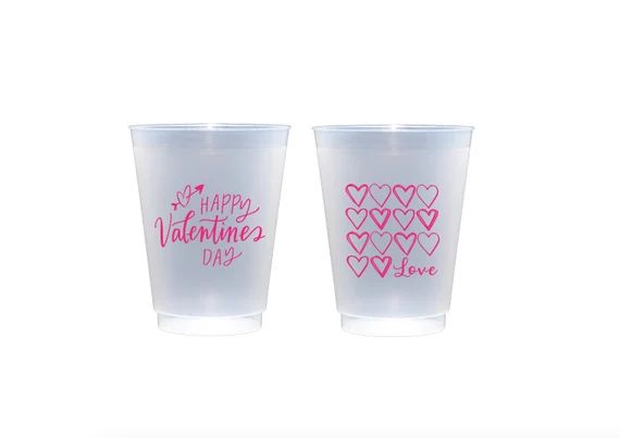 Valentines Cups Valentines Party Favor Personalized Cups | Etsy | Etsy (US)