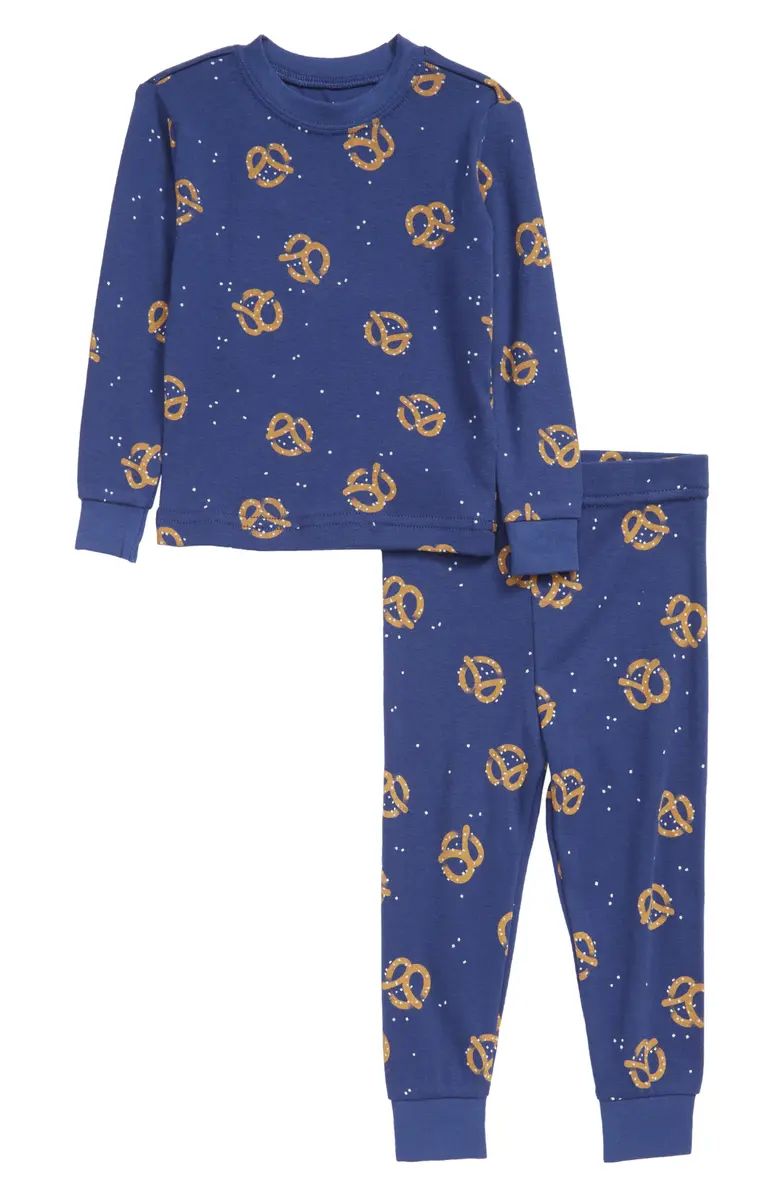 Kids' Pretzels Fitted Two-Piece Pajamas | Nordstrom