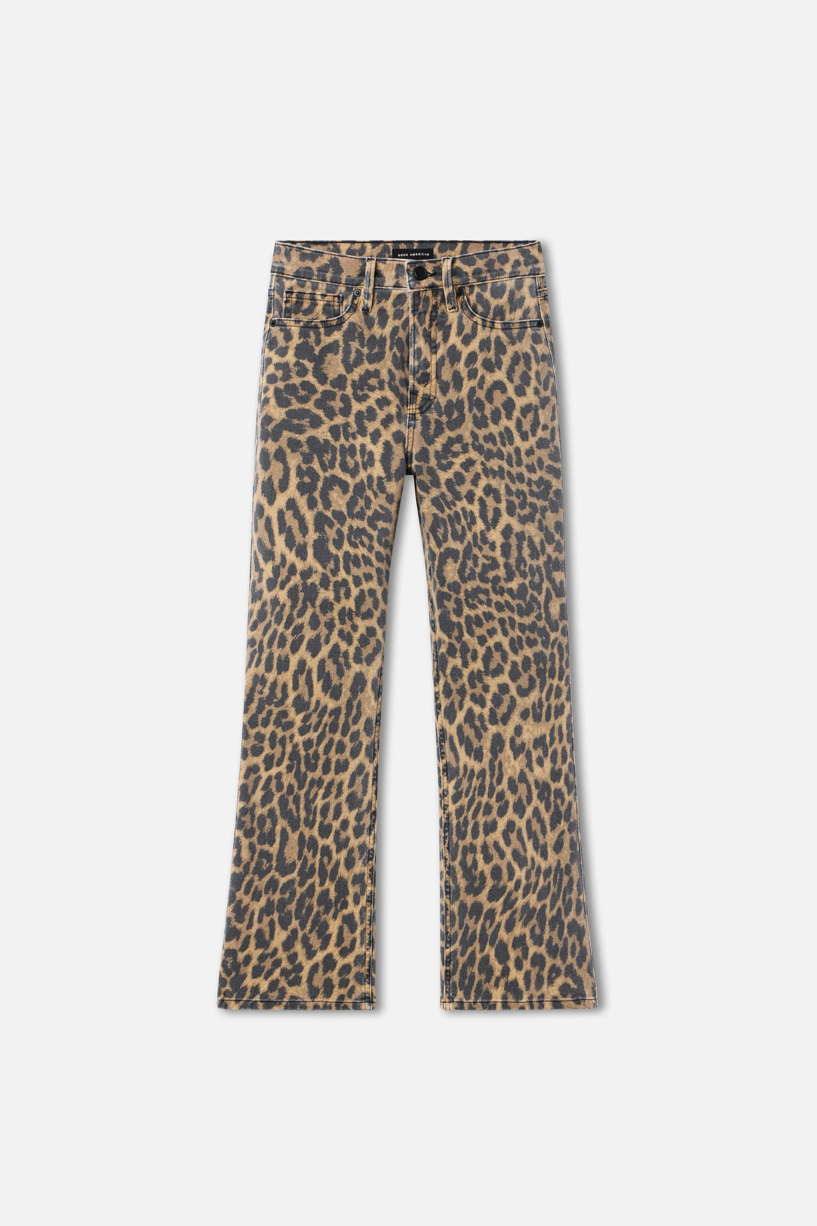 GOOD KICK FLARE LEOPARD JEANS | LUCKY LEOPARD001 | Good American