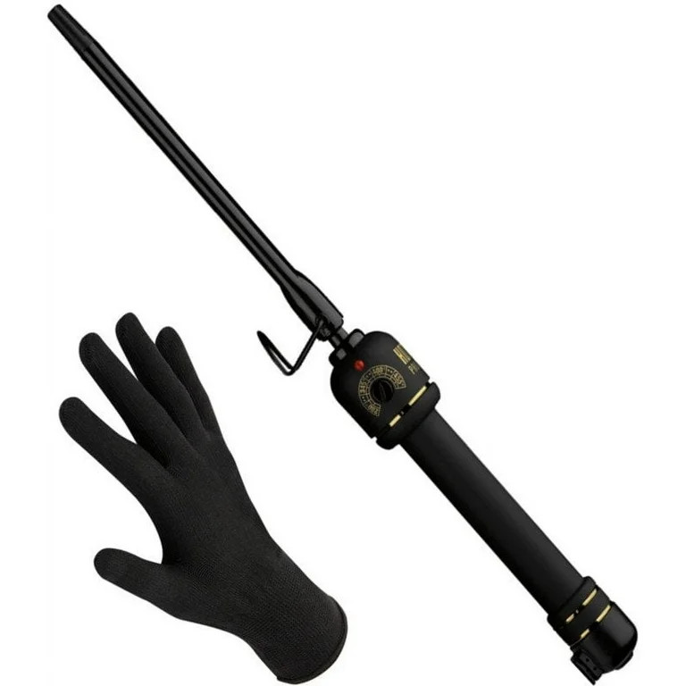 Hot Tools Black Gold Ribbon Styling Curling Iron + Wand 5/8", Model # HT1131BG | Walmart (US)