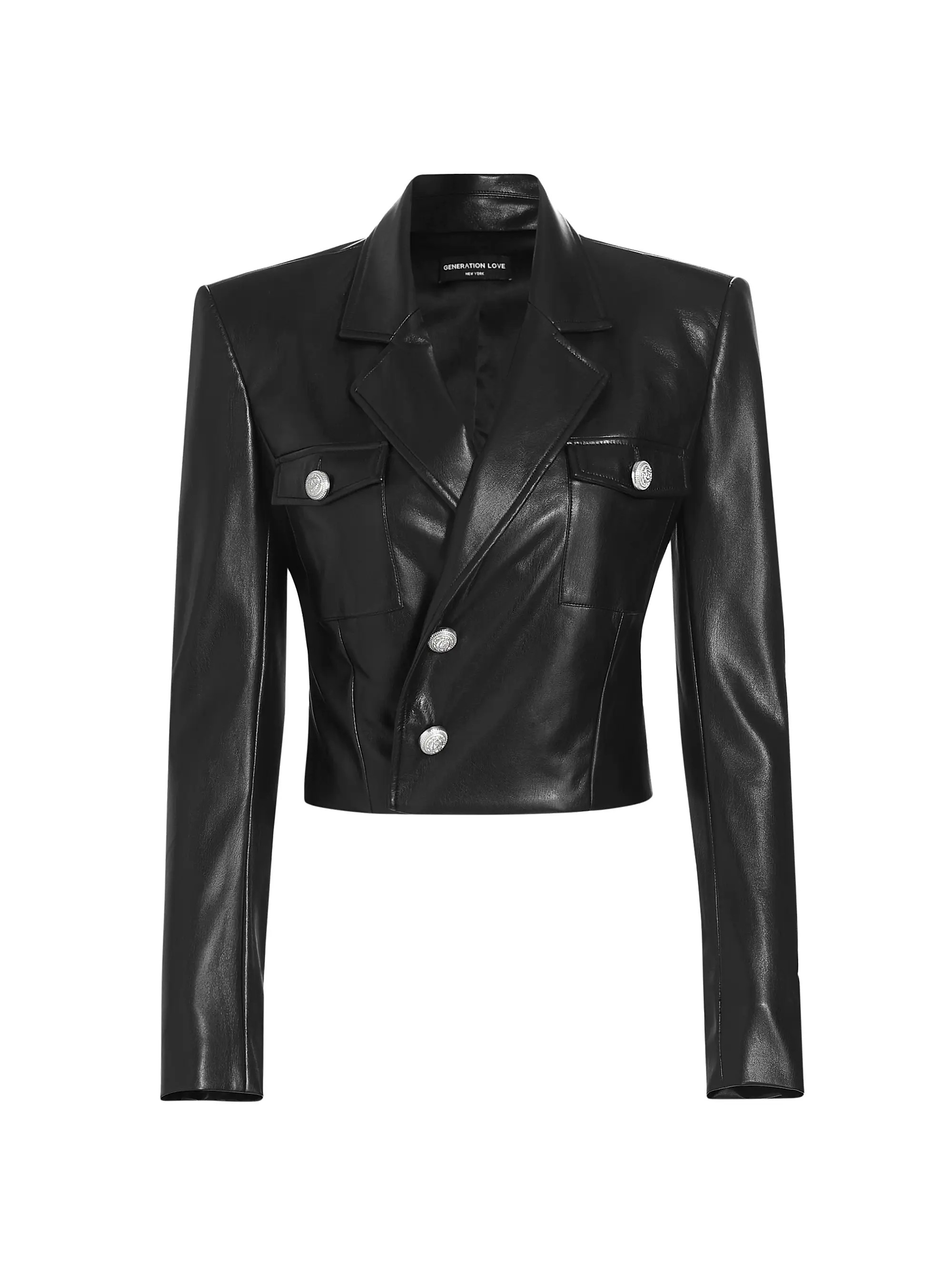 Karl Faux Leather Blazer | Saks Fifth Avenue