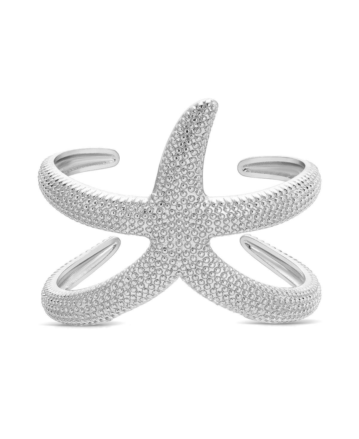 Ettika Starfish Hug Cuff Bracelet - Silver | Macy's