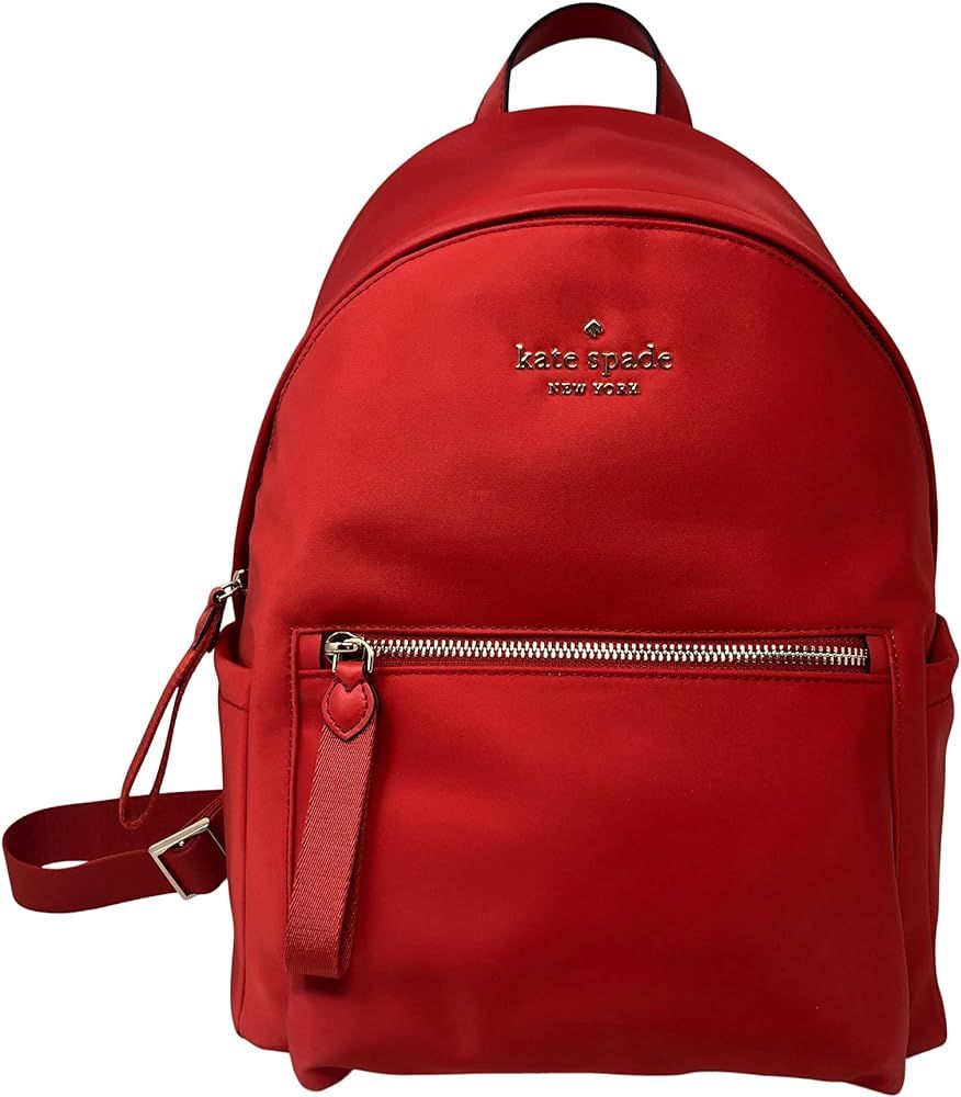 Kate Spade New York Chelsea Medium Nylon Backpack, Red Current | Amazon (US)