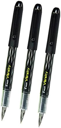 Pilot Varsity Disposable Fountain Pens, Black Ink (90010x3) | Amazon (US)