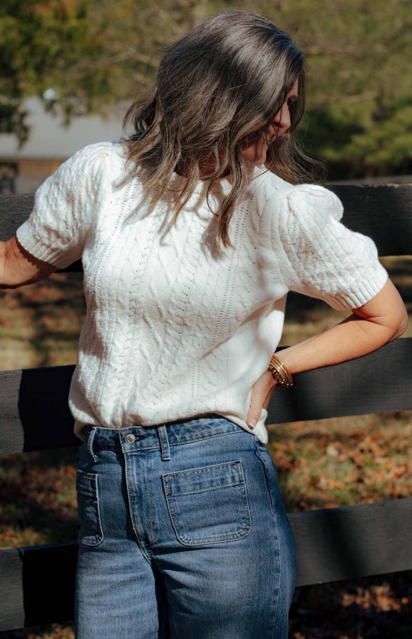 The sweetest cable knit sweater and my favorite jeans❤️

#LTKFindsUnder50 #LTKStyleTip #LTKOver40