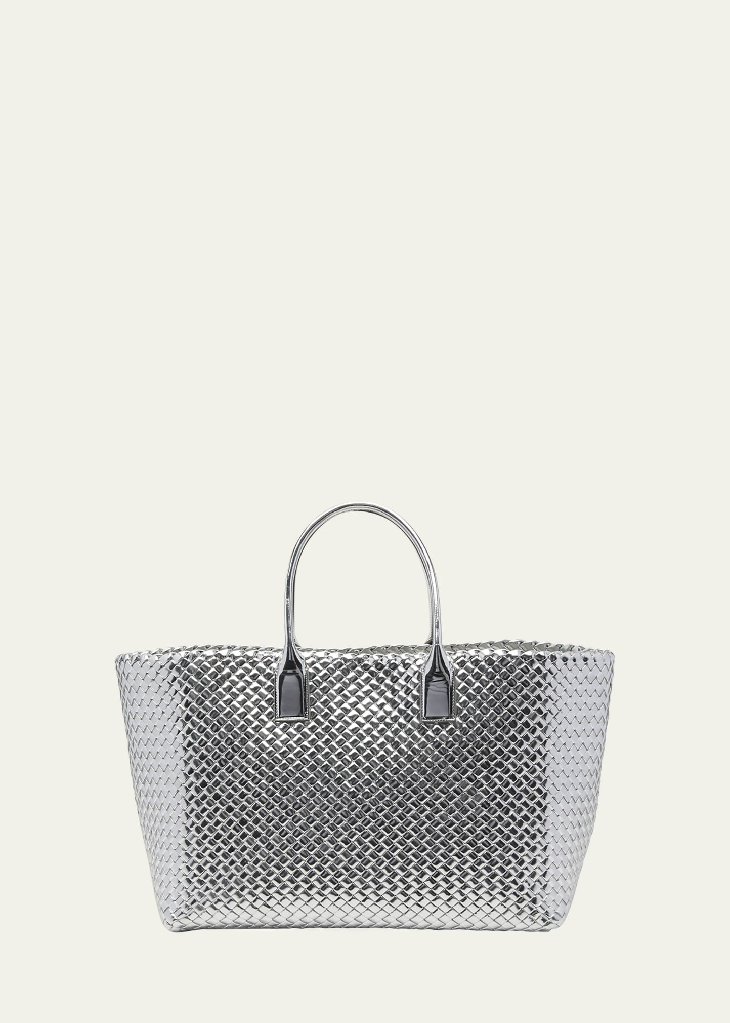 Bottega Veneta Cabat Large Intreccio Metallic Tote Bag | Bergdorf Goodman