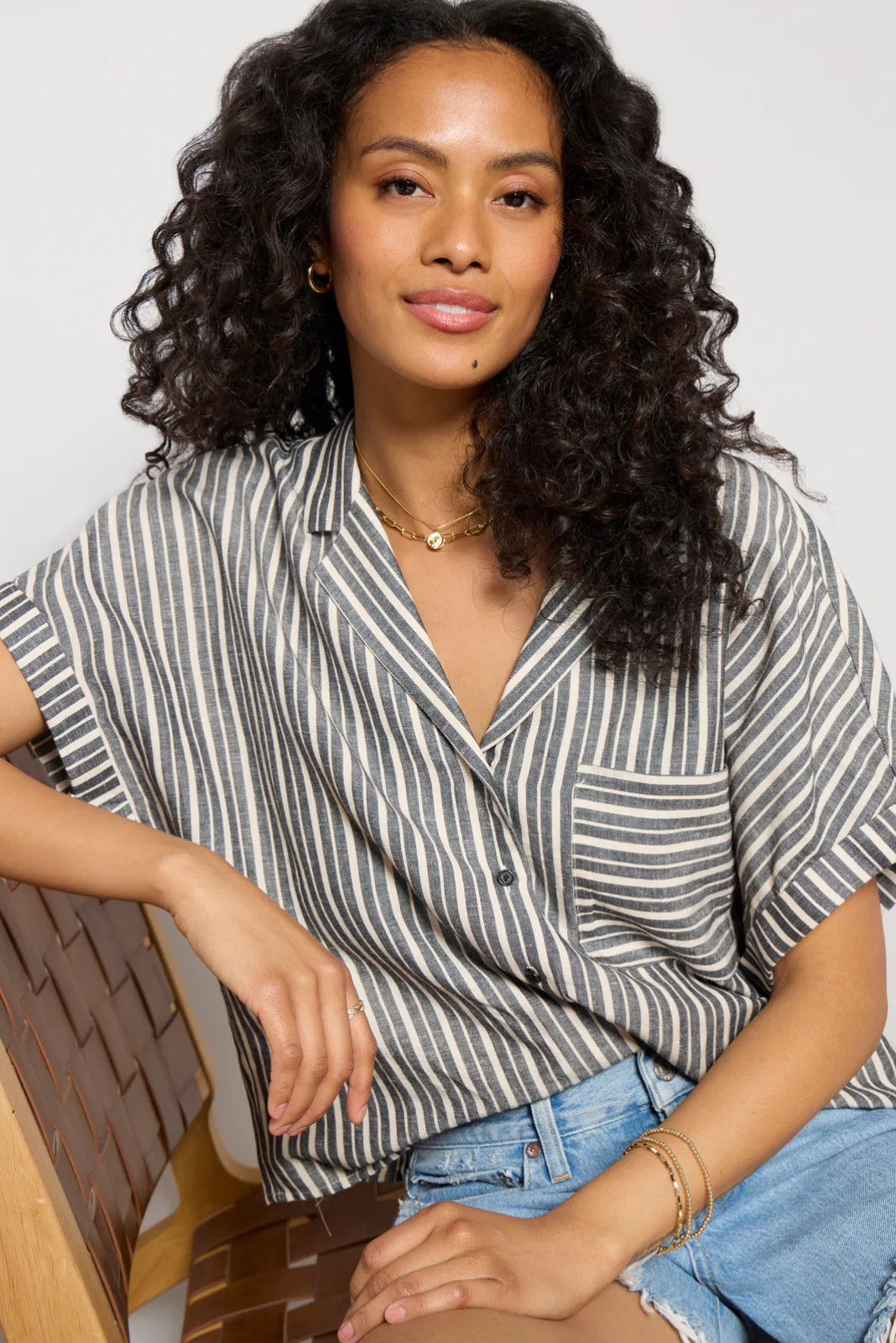 Sophia Linen Resort Shirt | Evereve