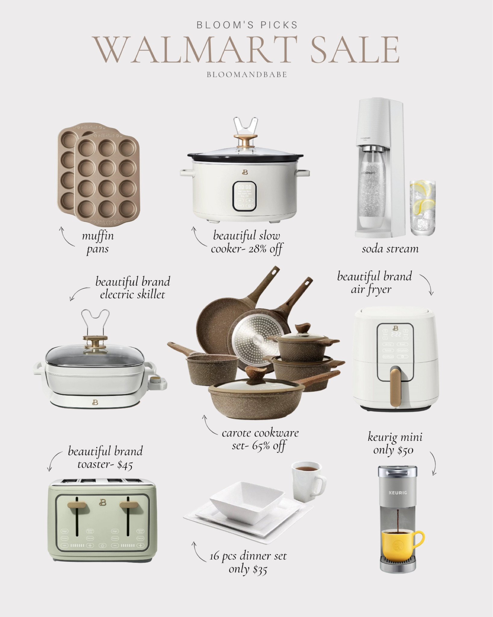 @Walmart #WalmartPartner 

Walmart sale / Walmart kitchen / kitchen cookware / kitchen appliances / bakeware / beautiful brand / 

#LTKsalealert #LTKhome #LTKSeasonal