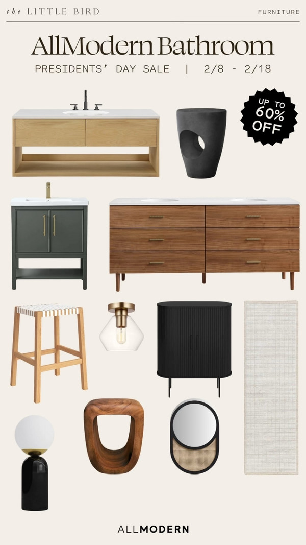 If your bathroom is ready for a little glow-up, I found some gorgeous vanities…