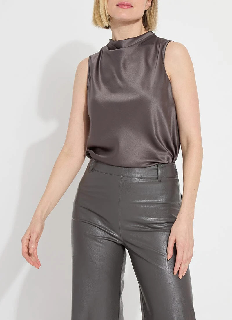 Justine Draped Mock Neck | Lysse