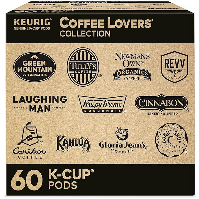 Keurig Coffee Lovers Collection Variety Pack, Single-Serve Coffee K-Cup Pods Sampler, 60 Count | Amazon (US)