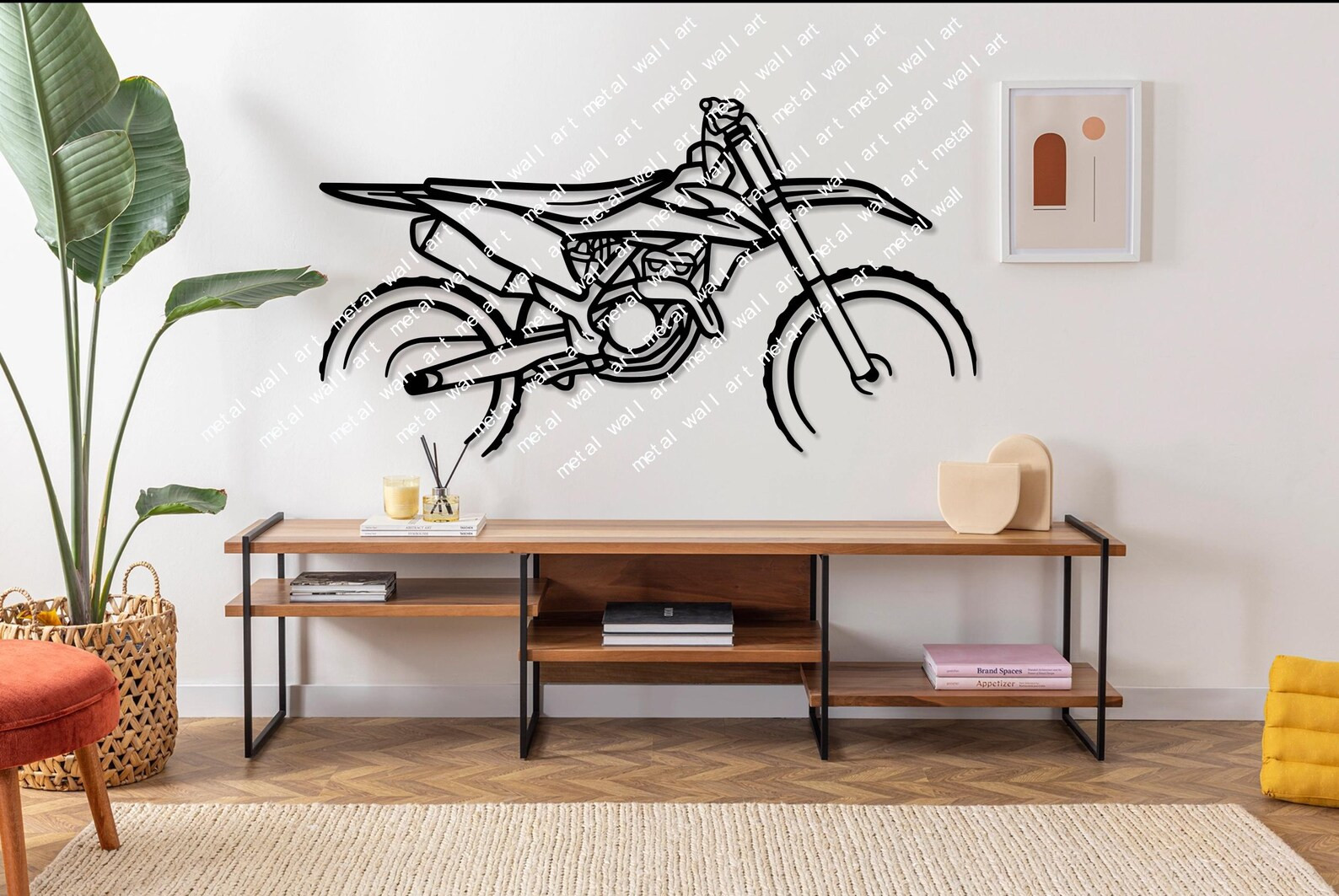 250 SX-F Motorcycle Silhouette Metal Wall Art, Unique Biker Gift, Motorcycle Decor For Men, Motor... | Etsy (Global)