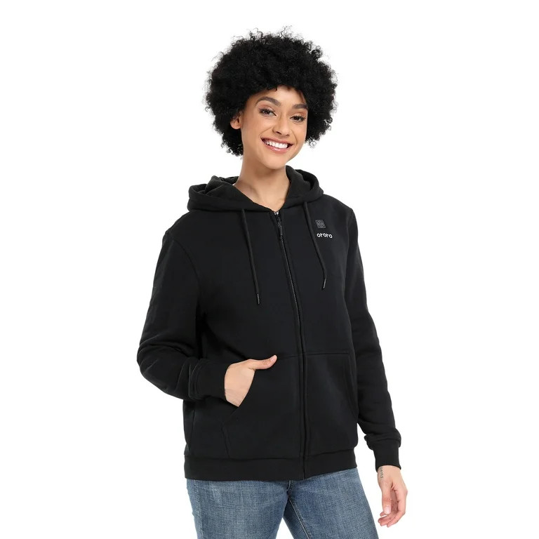 ORORO Heated Fleece Hoodie for Men and Women with Battery, Unisex Heating Zip-Up Hoodie Jacket (J... | Walmart (US)