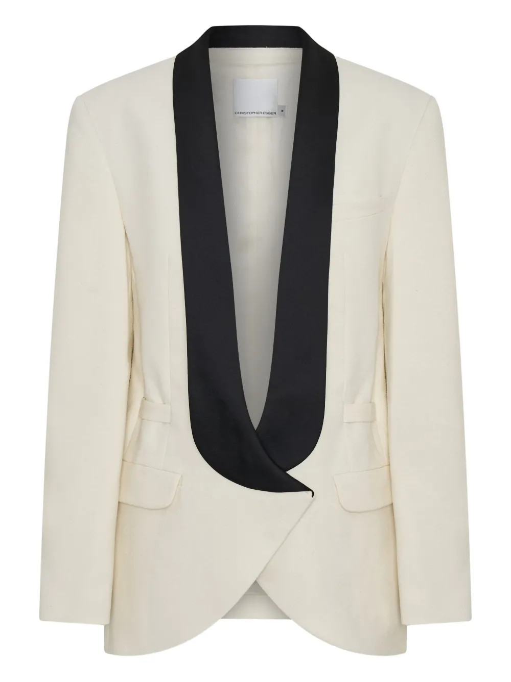 contrast-lapel tuxedo blazer | Farfetch Global