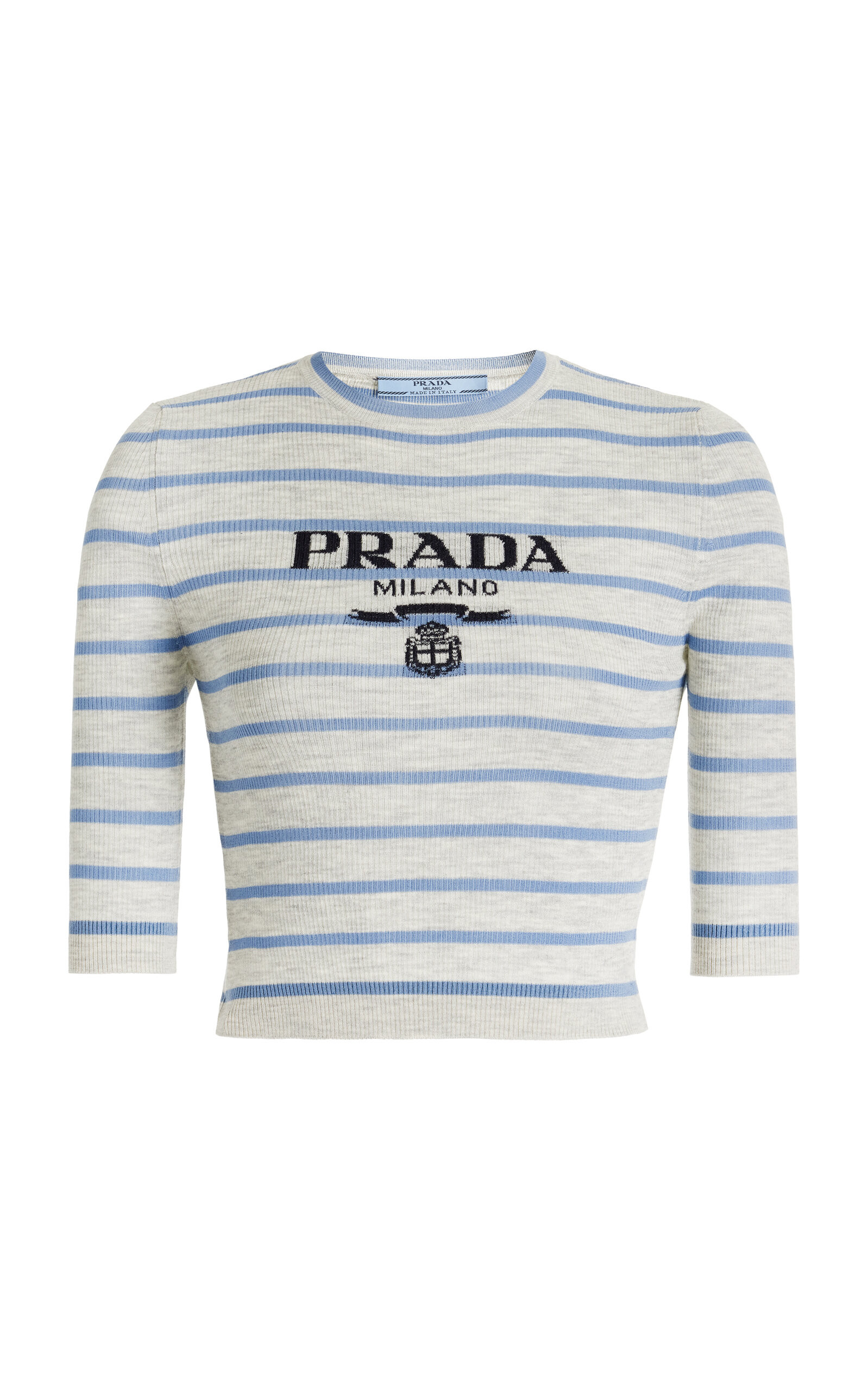 Striped Ribbed-Knit Wool Top | Moda Operandi (Global)