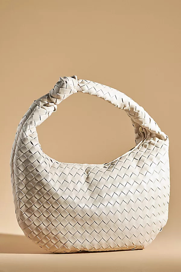 The Brigitte Woven Faux-Leather Satchel Bag by Melie Bianco: Oversized Edition | Anthropologie (UK)