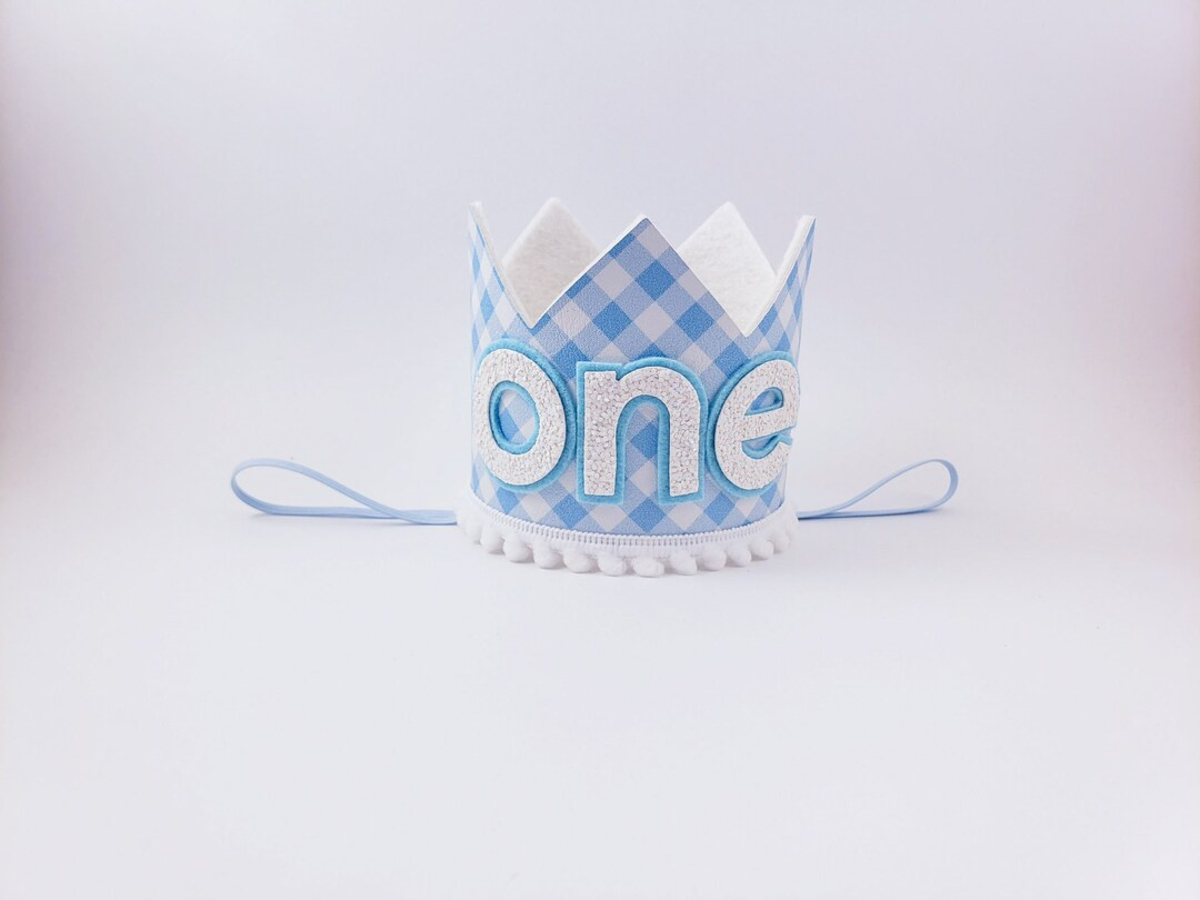 easter first birthday, gingham 1st birthday, light blue gingham birthday, blue gingham 1st birthd... | Etsy (US)