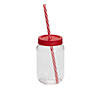 16 oz. Reusable Plastic Mason Jar Cups with Lid & Straw - 6 Ct. | Oriental Trading Company