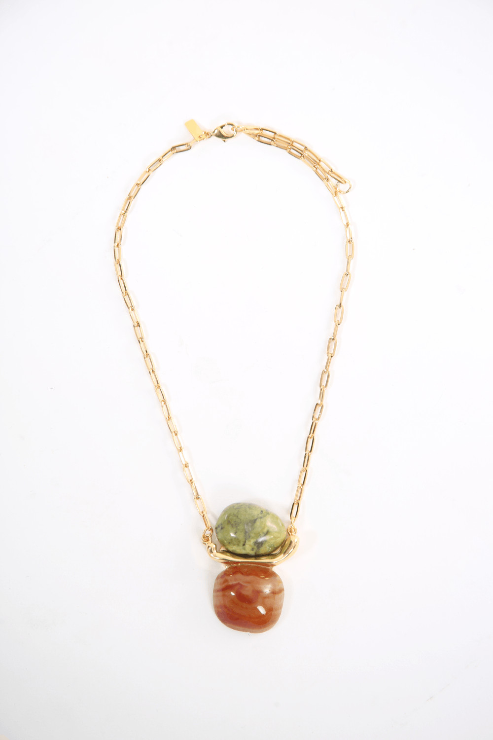 Colar Duplo Pedras Dourado Lool - Dourado - U | Gallerist (BR)