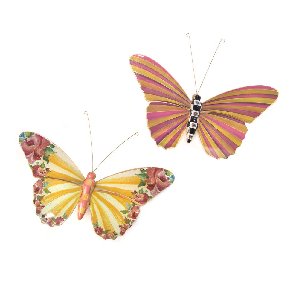 Butterfly Duo Wall Decor - Garden | MacKenzie-Childs