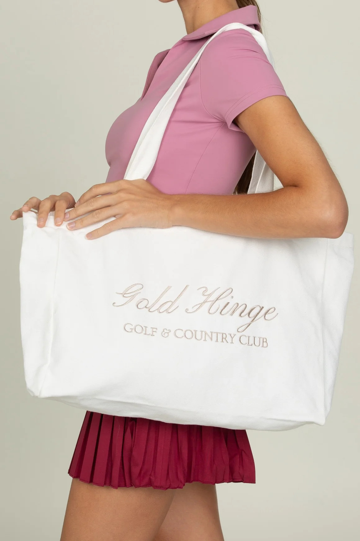 Country Club Tote Bag | Gold Hinge
