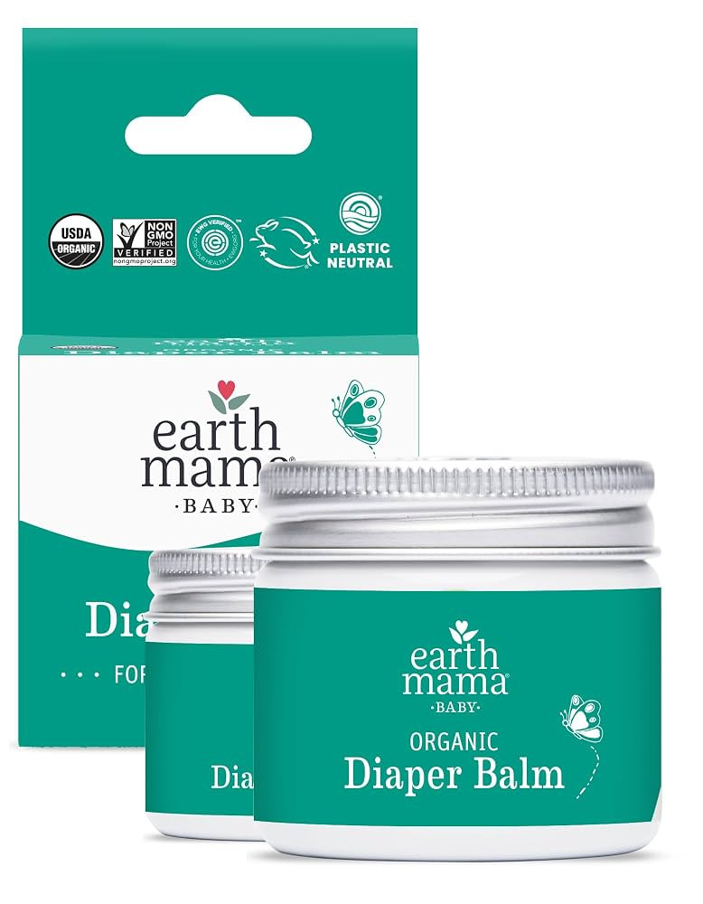 Earth Mama Organic Diaper Balm 2-Ounce | Diaper Cream for Baby | EWG Verified, Petroleum & Artifi... | Amazon (US)