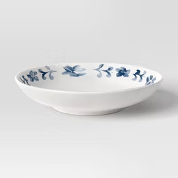 36 fl oz Stoneware Dinner Bowl Blue Floral - Threshold™ | Target
