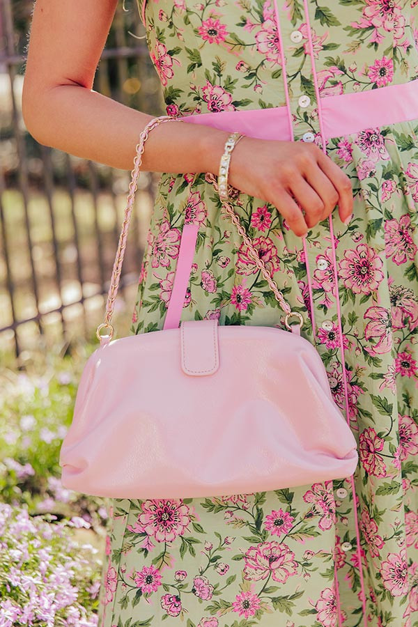 Skyline Views Patent Purse in Pink | Impressions Online Boutique