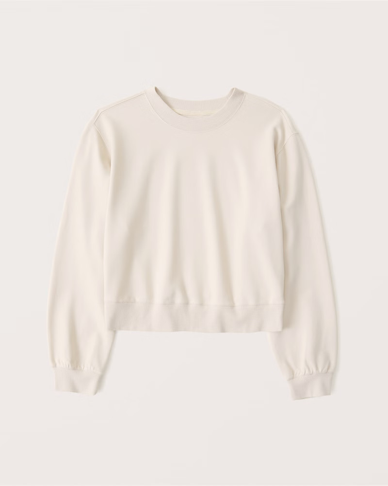 Luxe Terry Crew Sweatshirt | Abercrombie & Fitch (US)