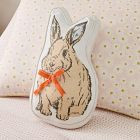 Pink Chicken Bunny-Shaped Pillow | West Elm (US)