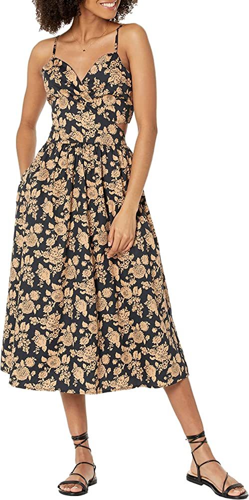 The Drop Women's Makenna Strappy Cross Front Smocked Back Midi Dress | Amazon (US)