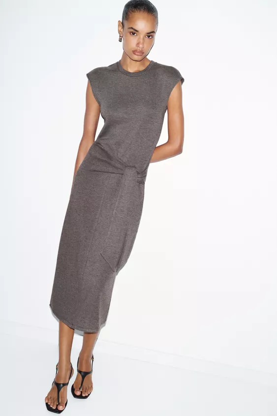 SOFT KNOTTED DRESS | Zara US