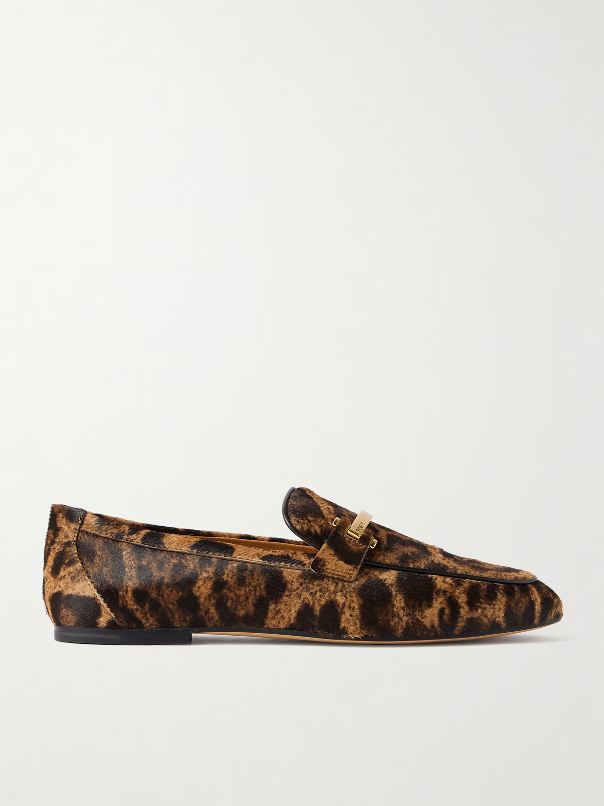 Tod's - Embellished Leopard-print Calf Hair Loafers - Animal print | NET-A-PORTER (US)