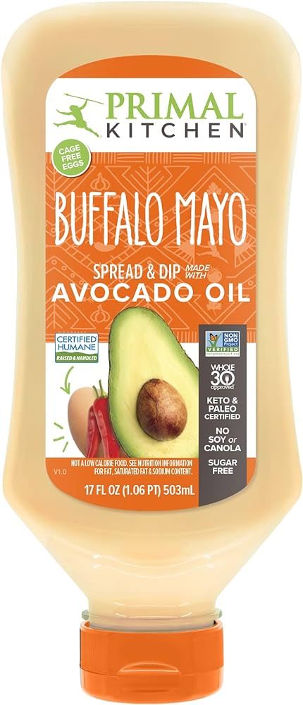 Primal Kitchen Squeeze Buffalo Mayo made with Avocado Oil, 17 Ounces | Amazon (US)