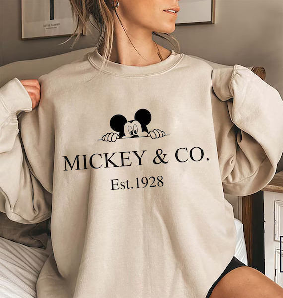Mickey & Co Est 1928 Sweatshirt, Disney Vintage Sweatshirt, Mickey Vintage Shirt, Vintage Mickey ... | Etsy (US)