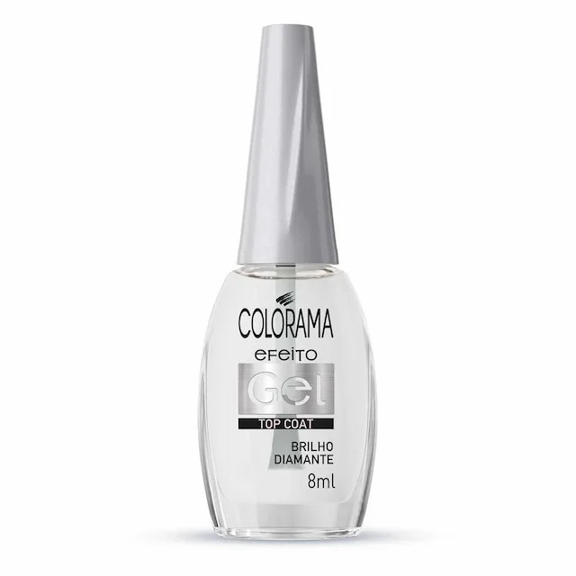 Esmalte Colorama Efeito Gel 10 Dias Top Coat Brilho Diamante com 8ml | Drogasil BR