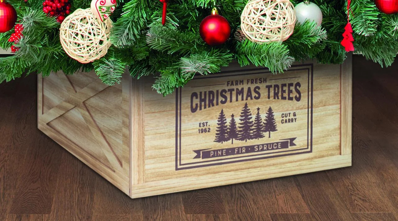 Holiday Time Christmas Tree Collar Base Cover, 11 in High x 20 in Wide | Walmart (US)