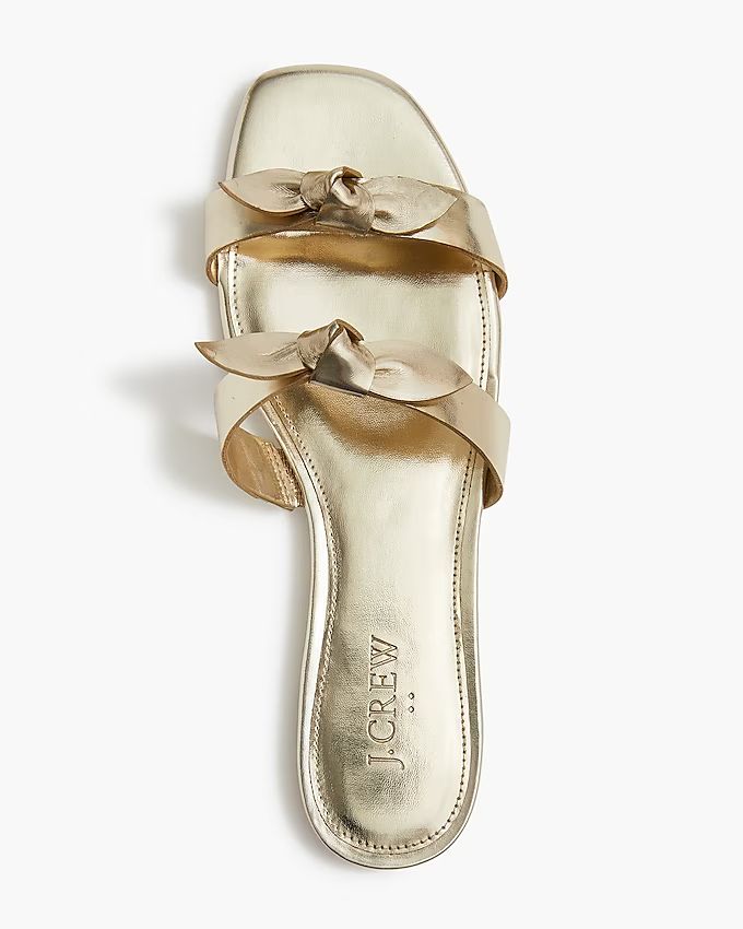 Knotted-bow sandals | J.Crew Factory