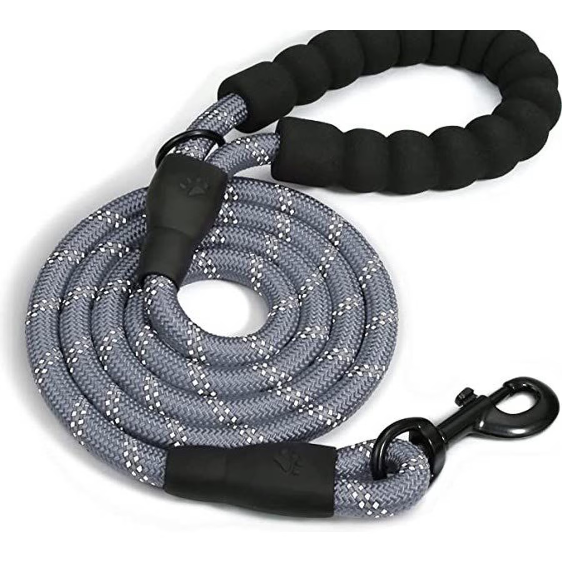 Doggy Tales Braided Dog Leash, 5-ft, Gray | Chewy