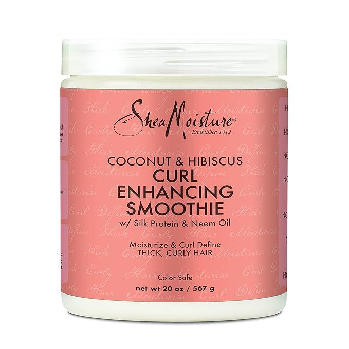 Sheamoisture Curl Enhancing Smoothie for Thick, Curly Hair Coconut and Hibiscus Sulfate Free and ... | Amazon (US)