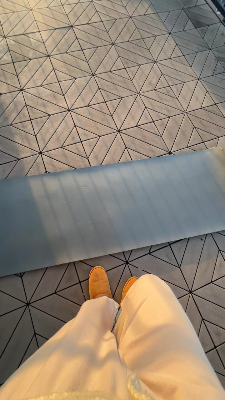 Morning meditation outside 

#LTKselfcare #LTKdayinmylife #LTKHome