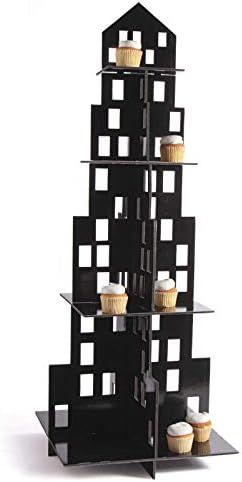 City Skyscraper Cupcake Stand | Black | 1 Pc. | Amazon (US)